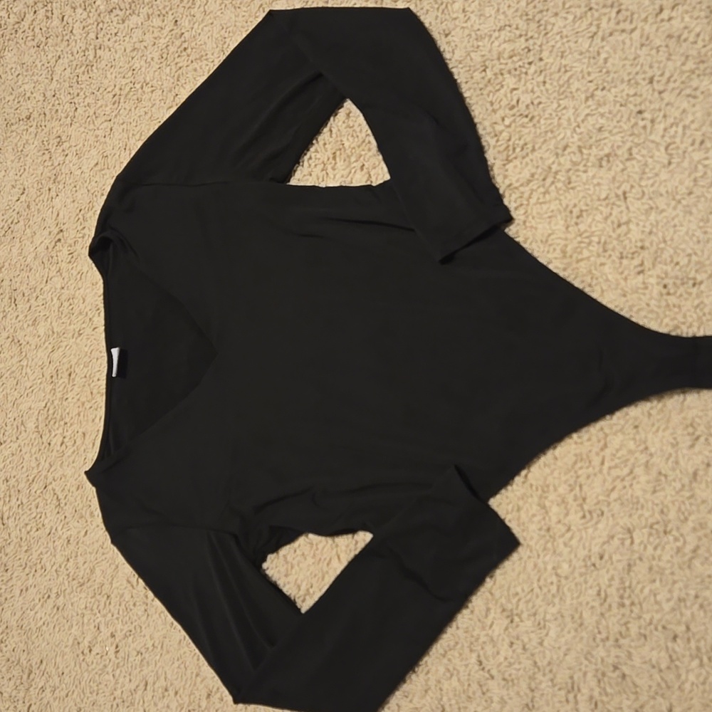 Black Spandex Bodysuit Size Large